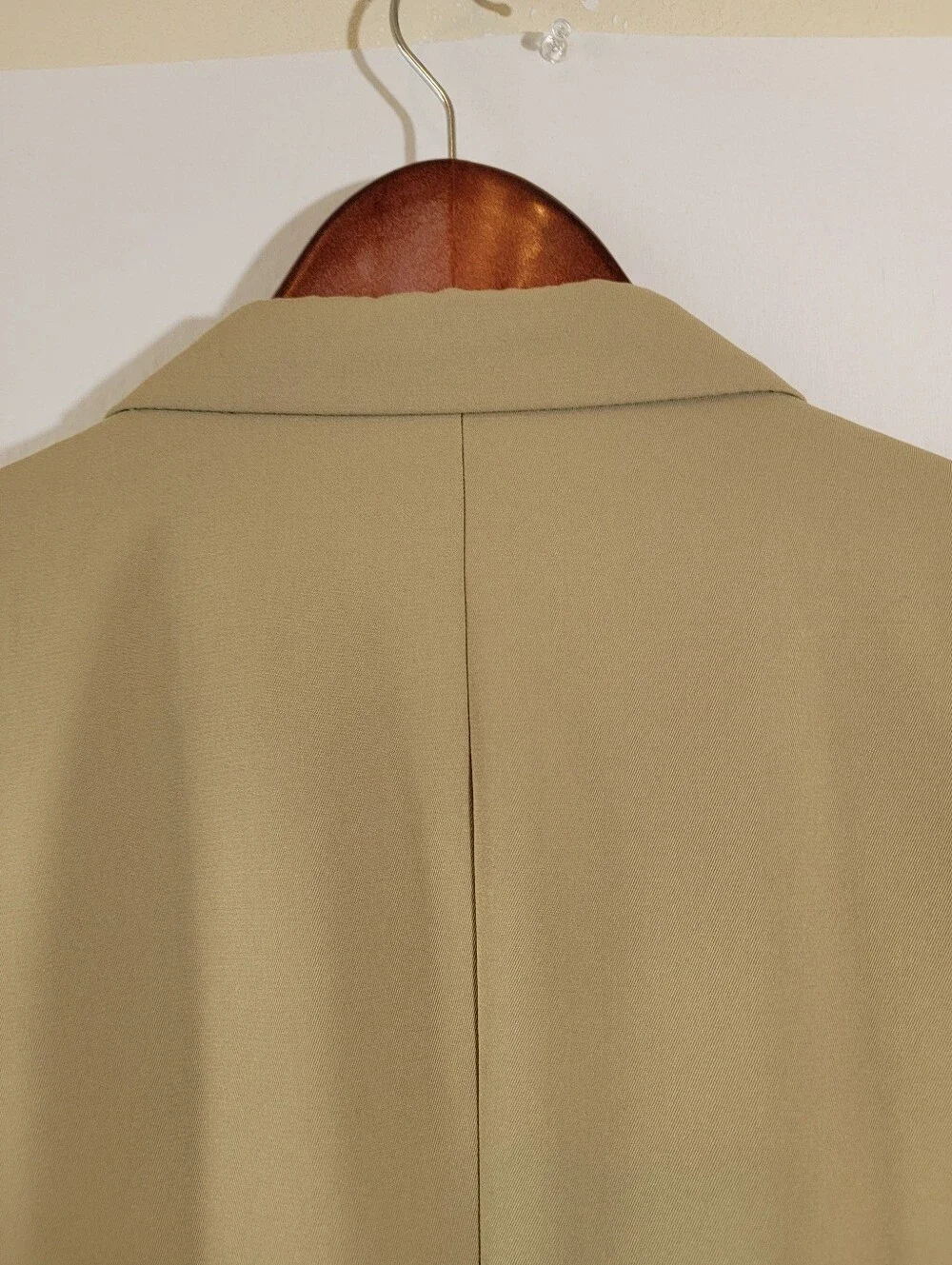 VTG L.L.Bean Beige Two-Button Travel Coat Mens Sz 48Tall Old Money Business